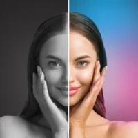Compare photo Before After pic