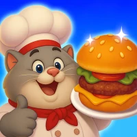 Food Merge 3D: Cooking Cat