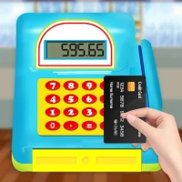 Cửa hàng thu ngân chợ tạp hóa